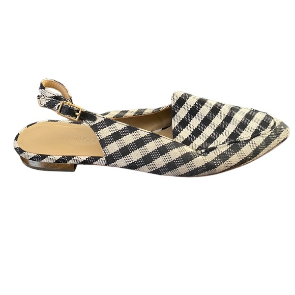 🤑5 for $25🤑 Women's Talbots Poppy Pointed Toe Slingback Gingham US Size 6.5 - Picture 3 of 9